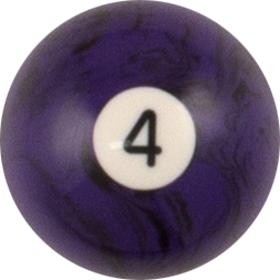 Black Marble Replacement Ball - #4